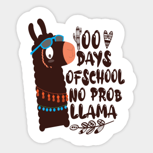 Level 100 completed 100 days of school unlocked Sticker